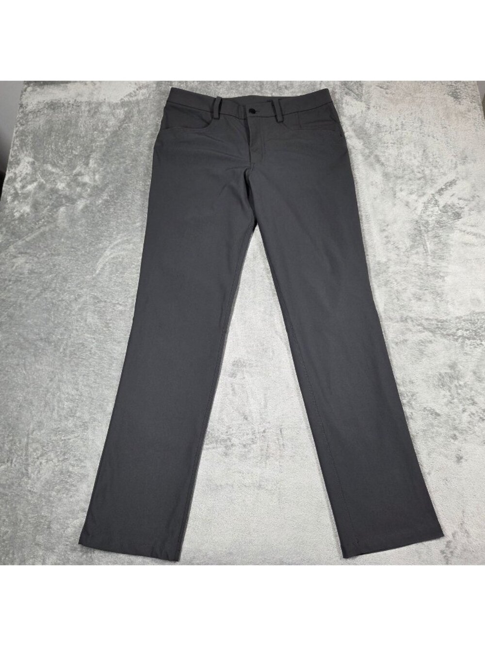 Lululemon ABC Pants Mens 34X34 Gray Classic Straight Leg Fit Stretch Chinos